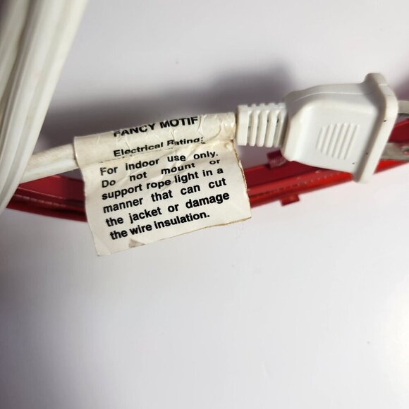 Christmas Rope Tube Lights Set of 4 Candy Cane Bell Snowman Christmas Stocking - Picture 16 of 16